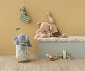 Elephant plush, Big - Powder