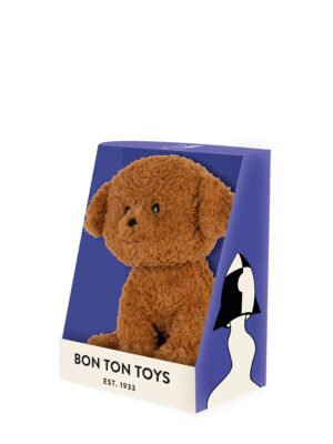 Labradoodle in gift box Brown 18cm