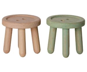 Stool set, Mouse - Light rose/Light mint