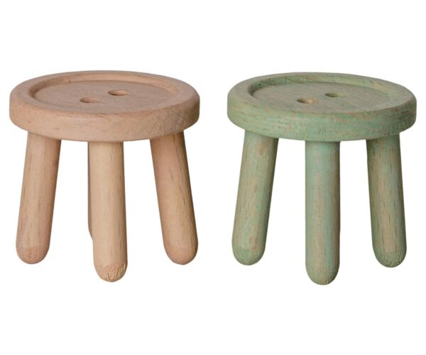 Stool set, Mouse - Light rose/Light mint