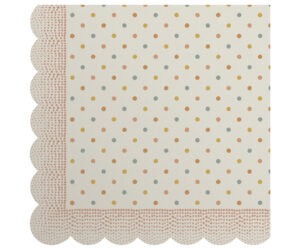 Napkin, Multi Dots - Rose