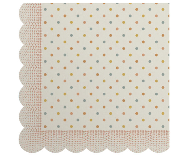 Napkin, Multi Dots - Rose