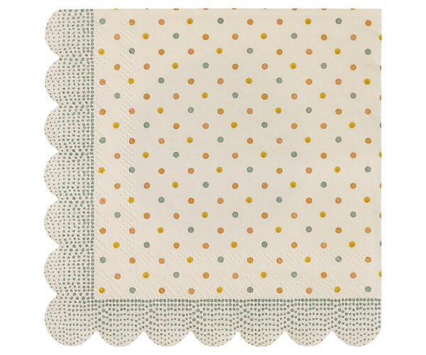 Napkin, Multi Dots - Blue