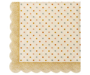 Napkin, Multi Dots - Ocher