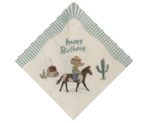 Napkin, Happy birthday - Cowboy