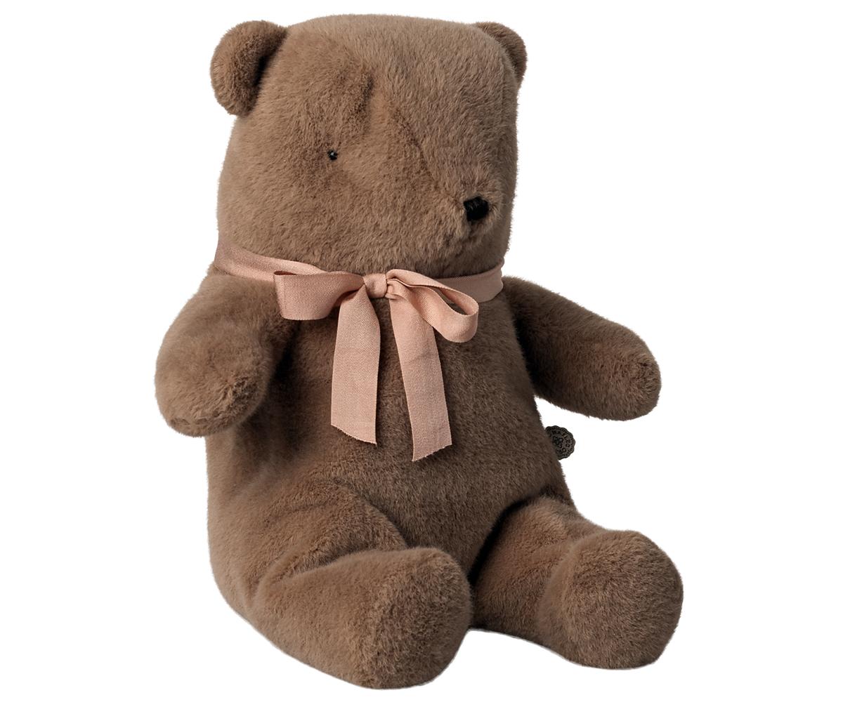 Teddy bear plush, Medium - Dark chocolate