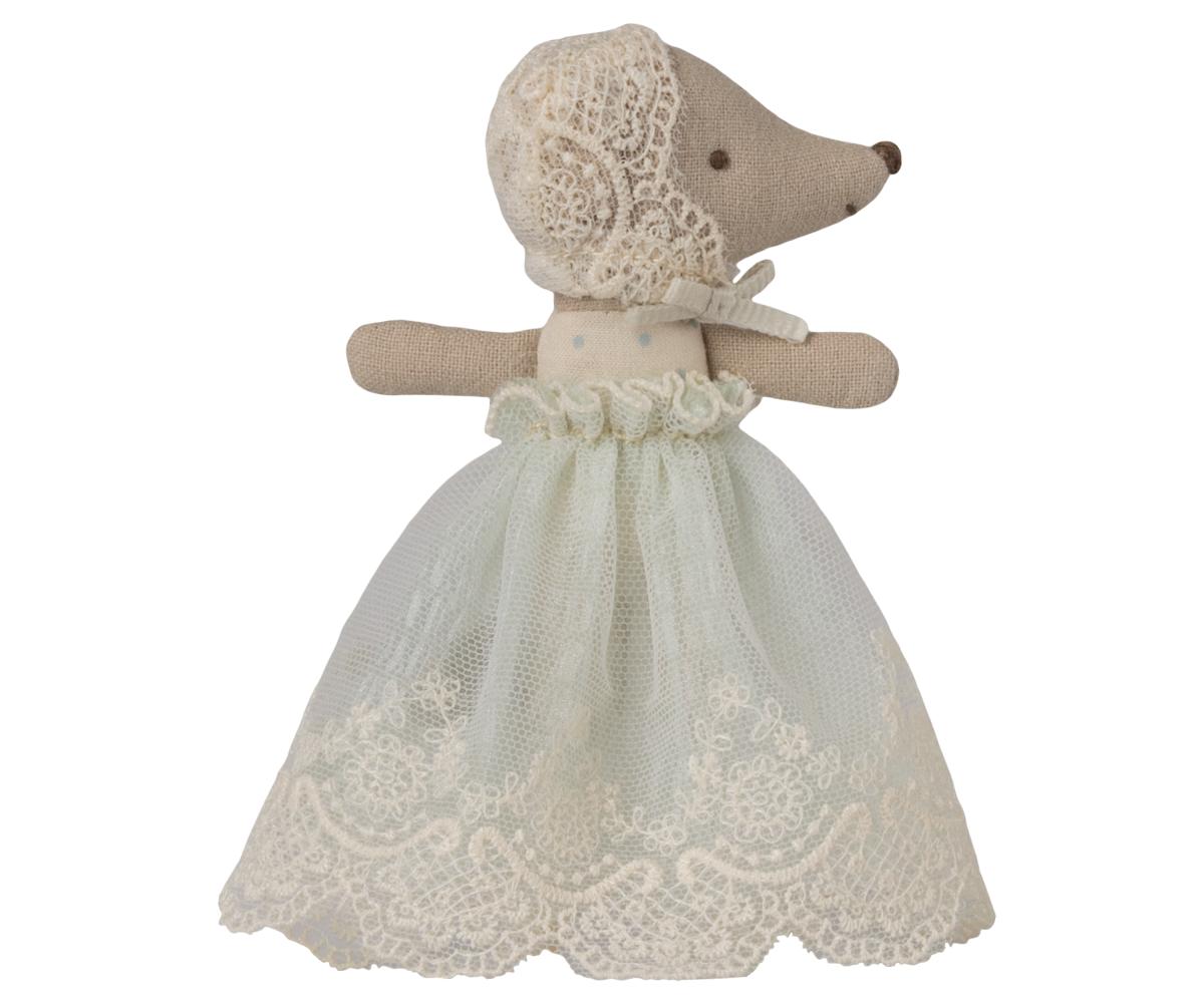 Baby mouse in gown - Powder