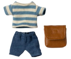 Clothes and bag, Big brother mouse - Brown