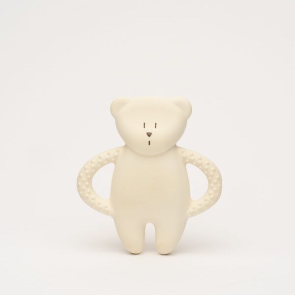 MOONIE NATURAL RUBBER TEETHER BEAR POLAR