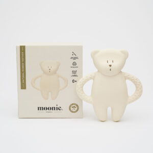 MOONIE NATURAL RUBBER TEETHER BEAR POLAR