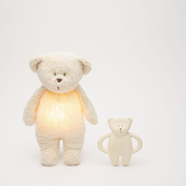 MOONIE NATURAL RUBBER TEETHER BEAR POLAR
